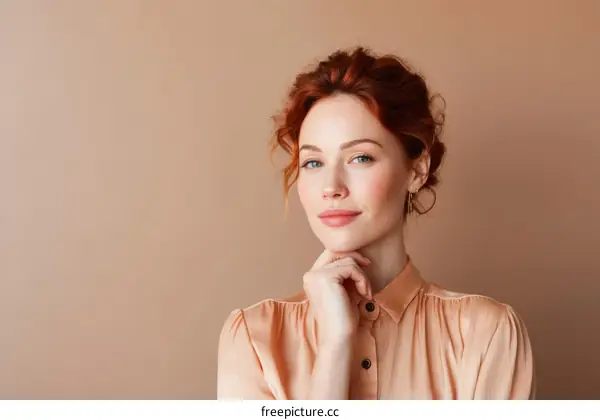 Confident Caucasian Woman Portrait