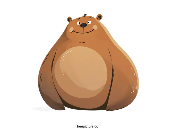 [Transparent Background PNG]Cute Cartoon Brown Bear Illustration