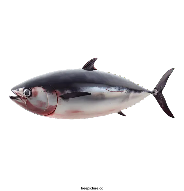 [Transparent Background PNG]A bluefin tuna isolated on a white background
