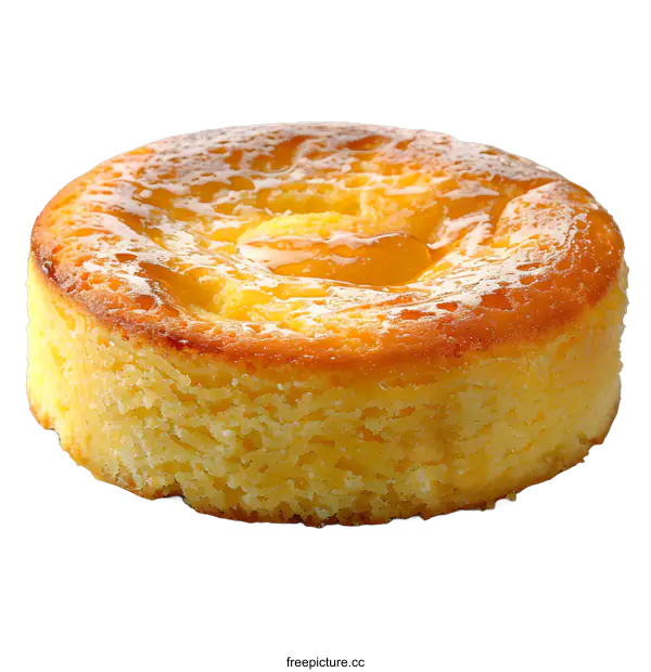 [Transparent Background PNG]Delicious Round Cake with Syrup