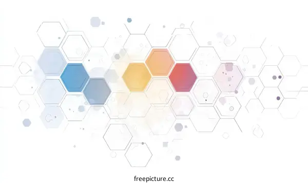 Abstract Hexagonal Pattern Design