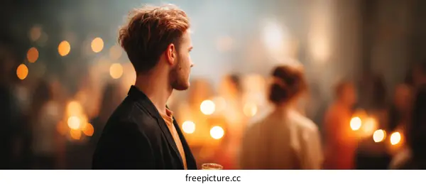 Casual Party Atmosphere With Young People