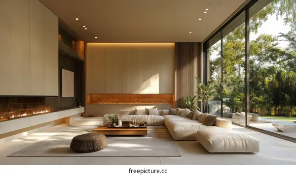 Modern Minimalist Living Room Interior Design