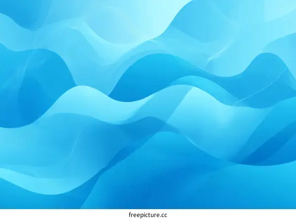 Abstract Blue Wave Background Design