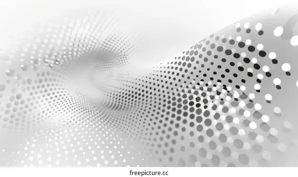 Abstract Gray and White Halftone Pattern Background