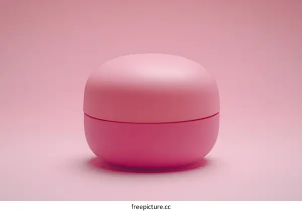 Pink Jar on Pink Background