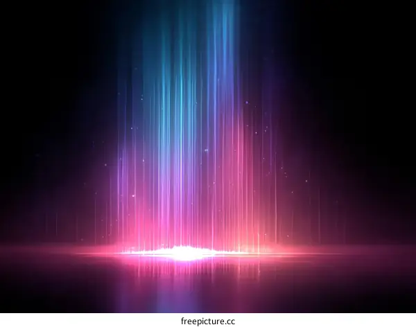 Abstract Colorful Light Beams