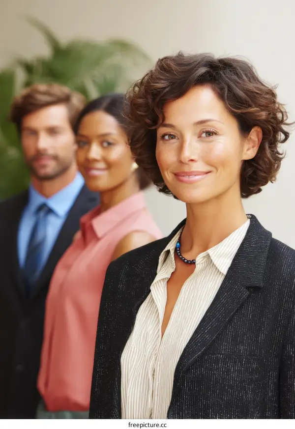 Business Professionals in a Row