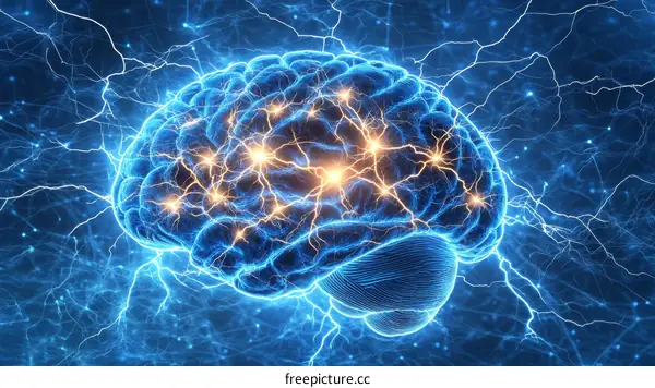 Active Human Brain with Electrical Signals