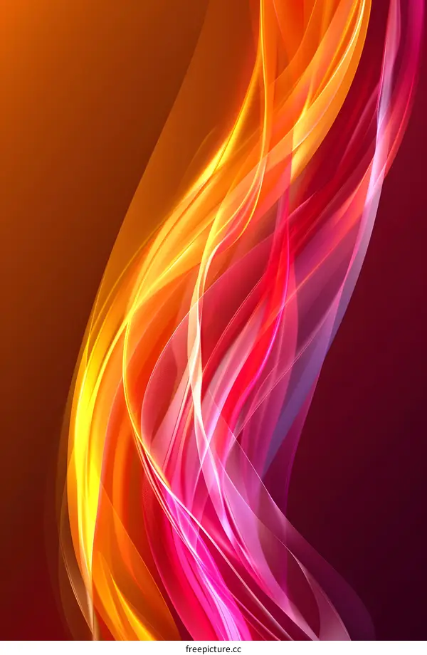 Abstract Colorful Wave Background