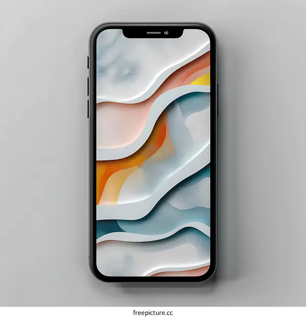 Abstract Phone Wallpaper With Colorful Layers