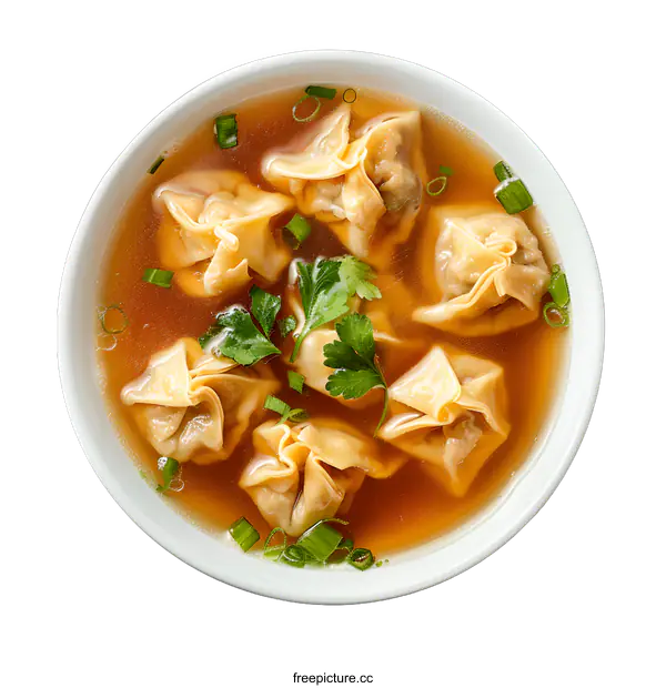 [Transparent Background PNG]Bowl of Wonton Soup