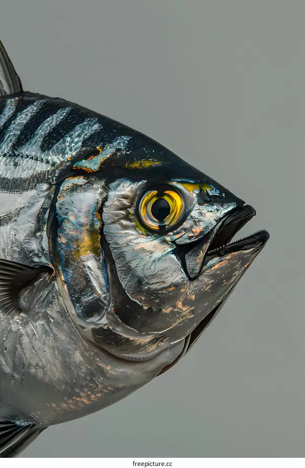 Close Up of a Fish Head