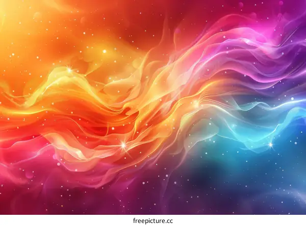 Mesmerizing Abstract Composition: An Explosion of Hues