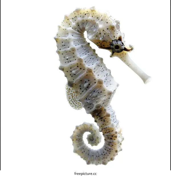 Seahorse on a White Background
