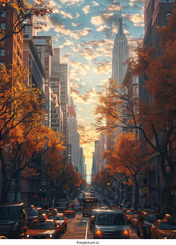 Autumnal Cityscape in New York