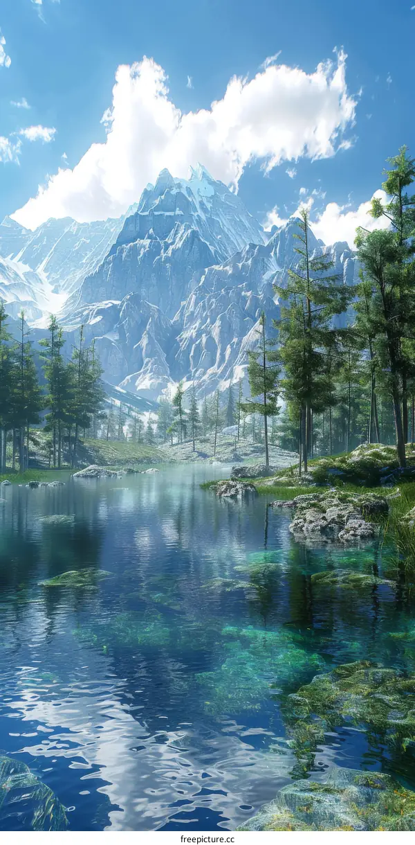 Stunning Mountain Lake Reflection