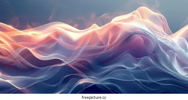 Abstract Flowing Colors Design