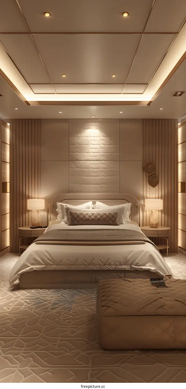 Luxury hotel bedroom
