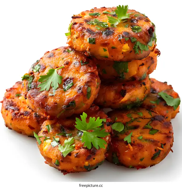 Aloo tikki is a popular Indian snack made from potatoes, peas, and spices.