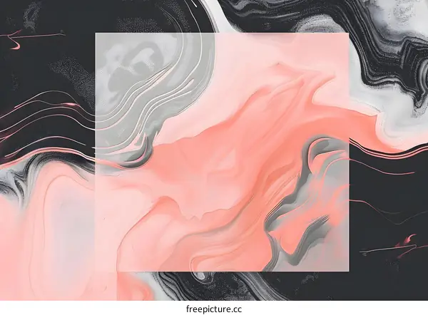 Abstract Pink and Gray Swirls Background