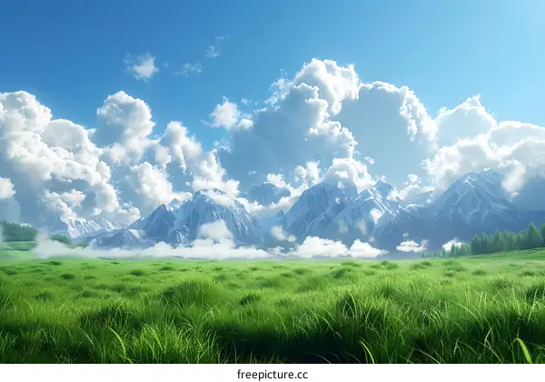 The mountain and clouds