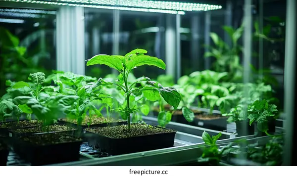 Indoor Plant Growth System in Controlled Environment