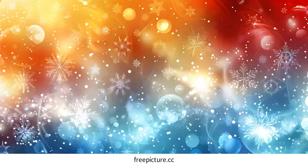 A winter wonderland of snowflakes