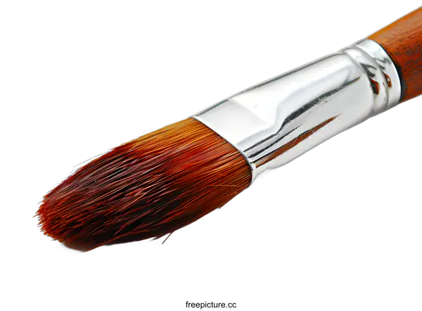 [Transparent Background PNG]Closeup of a Paintbrush Isolated on White Background