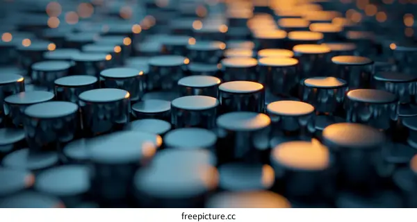 Metallic Cylinders with Soft Lighting