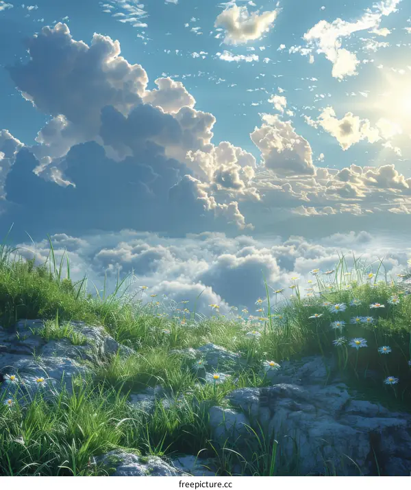 Flowers on a Cliffside