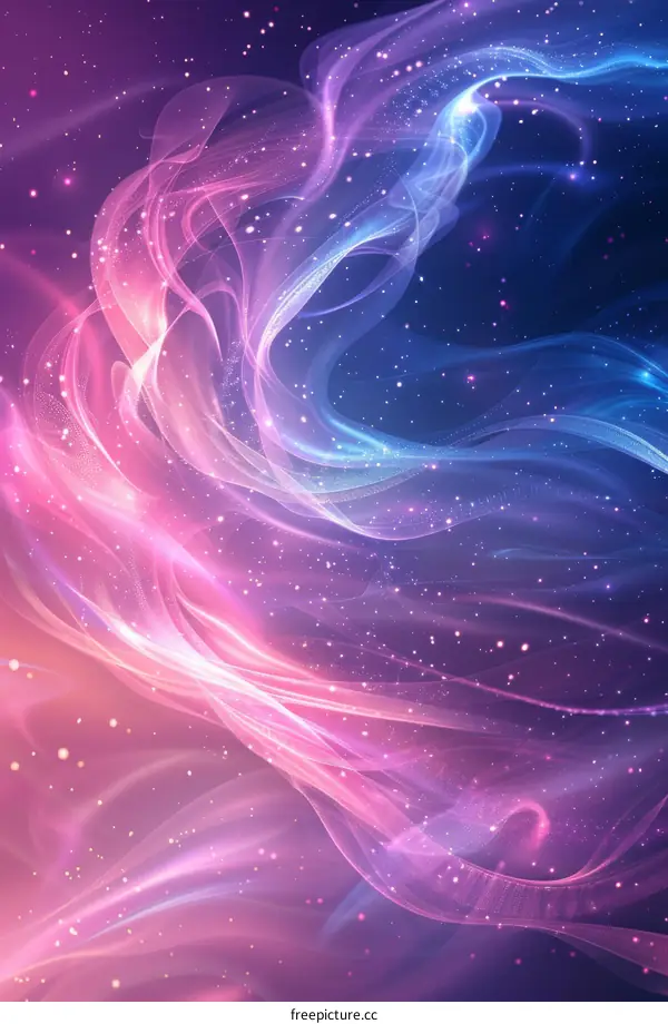 Colorful Abstract Wavy Sci-Fi Background