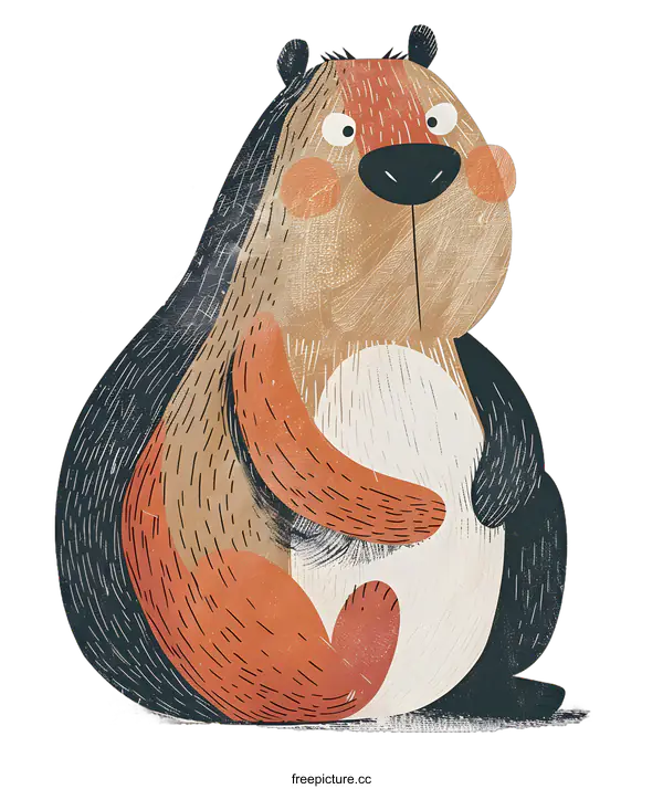 [Transparent Background PNG]Cute Cartoon Bear Illustration