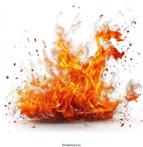 Fiery Explosion Abstract Background