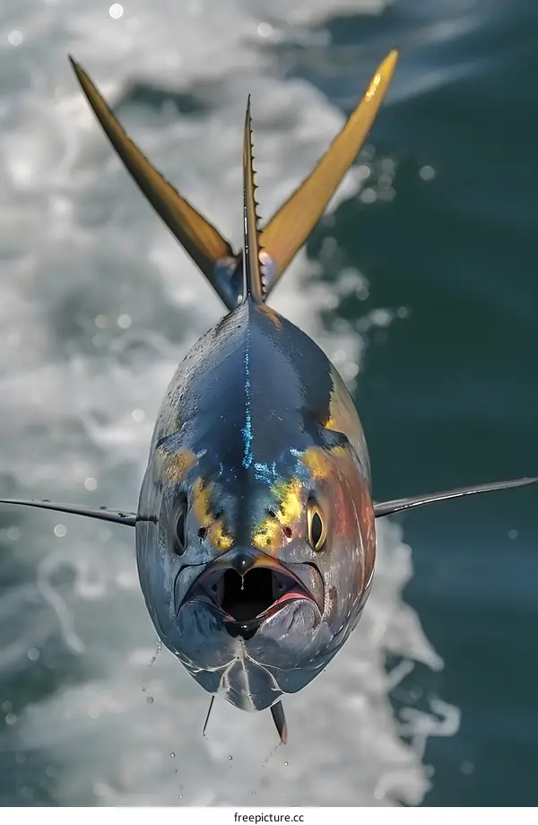 Close-up of a Yellowfin Tuna Fish