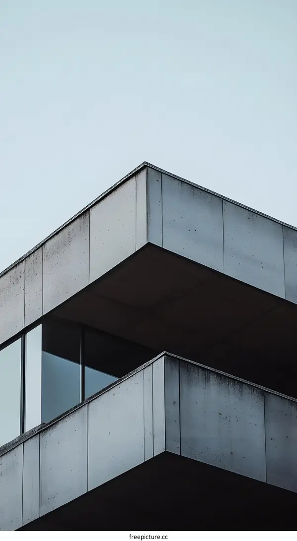 Minimalist Concrete Building Architecture