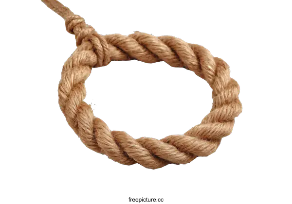 [Transparent Background PNG]Close Up of a Twisted Rope Circle
