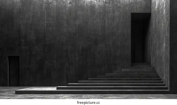 Abstract Concrete Stairway Design