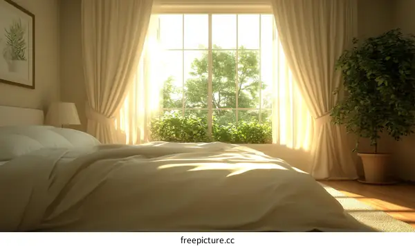 A Cozy Bedroom Filled with Natural Light