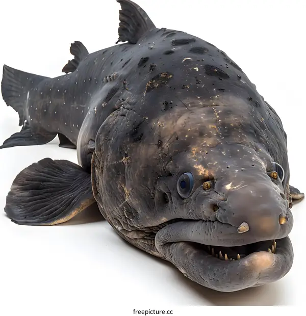 A close up of a coelacanth fish