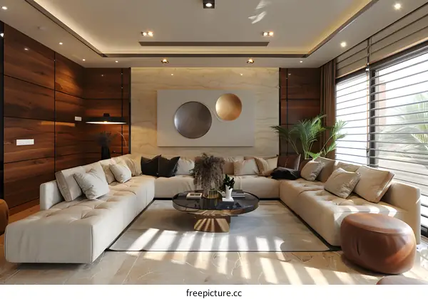 Modern minimalist living room