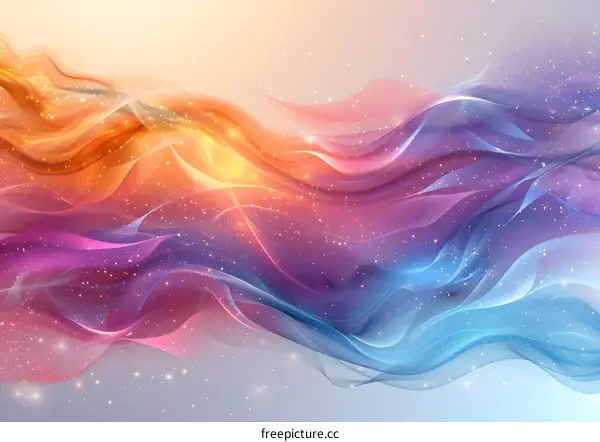 Wavy colorful abstract background