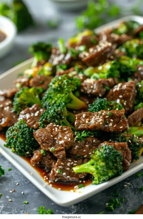 Delicious Beef and Broccoli Stir-Fry with Sesame Seeds