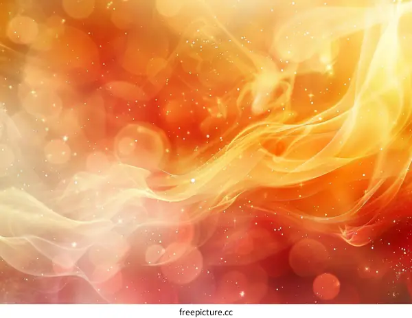 Abstract background in orange and yellow with an undulating flow