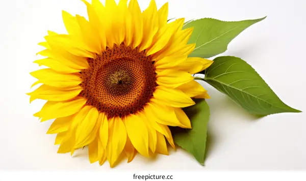 Vibrant Single Sunflower in Full Bloom