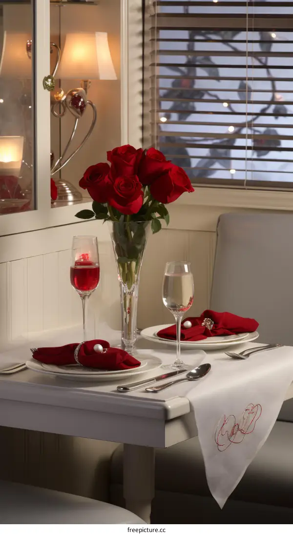 A Romantic Dinner Table