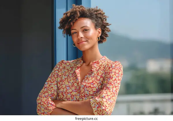 Confident Black Woman Outdoors