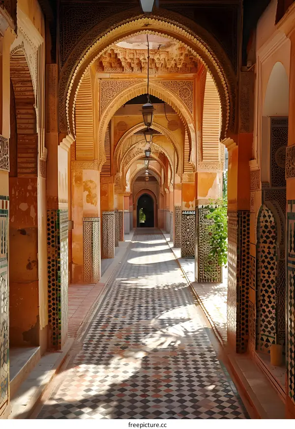 Moroccan Architecture Arches and Tiles