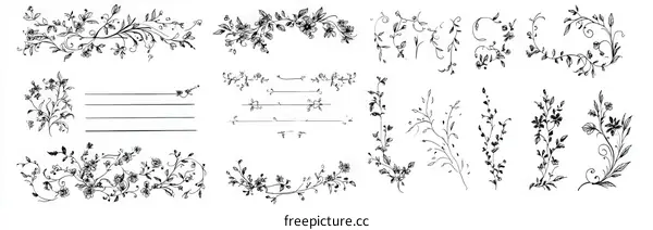 Elegant Floral Design Elements