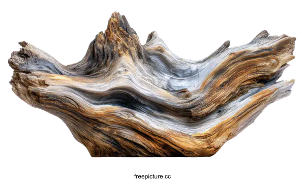 [Transparent Background PNG]Unique Piece of Driftwood Nature Art